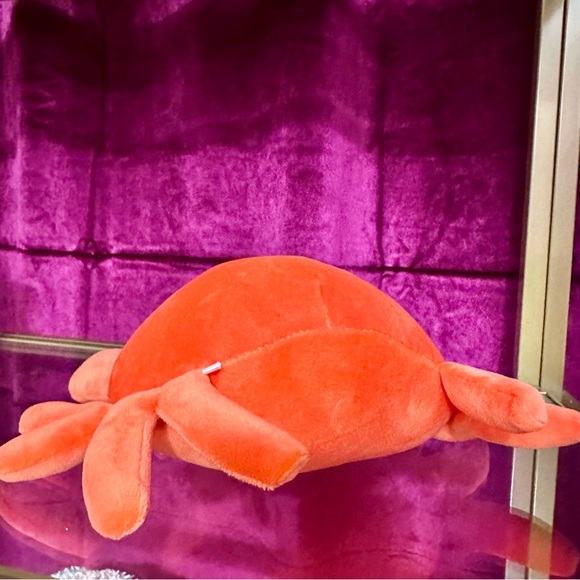 Super Soft Crab Plushie w/ Gold Glitter Eyes - Picture 6 of 6